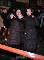 [포토] 사당종합체육관 사고 현장 방문한 나경원 의원