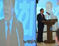 [포토] 중앙회장선거 합동연설하는 이오장 후보