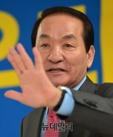 [포토] 국민생활체육회장 출마 선언한 박창달 후보