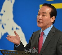 [포토] 국민생활체육회장 출마 선언하는 박창달 후보