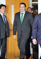 [포토] 밝은 얼굴로 입장하는 마크 리프트 주한 미대사