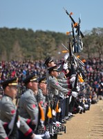[포토] 합동임관식, 국방부3군 의장대 시범