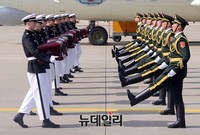 [포토] 중국군 유해 68구 인도식 거행