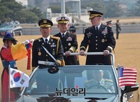 [포토] 합동참모본부 방문한 '마틴 뎀프시' 美 합참의장