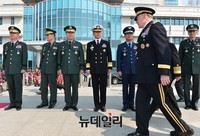 [포토] 합동참모본부 방문한 '마틴 뎀프시' 美 합참의장