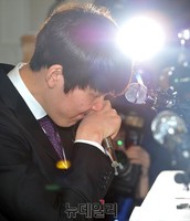 [포토] 마린보이 박태환 눈물의 기자회견