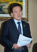 [포토] 출마선언하는 국민모임 정동영 전 의원