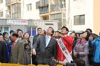 [포토] 안전상황 점검 나선 김무성 대표와 오신환 후보