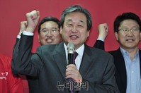 [포토] 신상진 후보 화이팅 외치는 김무성 대표
