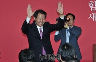 [포토] 오신환 선거사무소 개소식 참석한 오세훈 전 시장