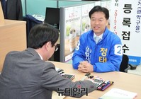 [포토] 후보 등록하는 새정치민주연합 정태호 예비후보