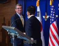 [포토] 악수나누는 韓-美 국방부 장관