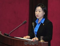 [포토] 비교섭단체 대표연설 하는 정의당 원내대표