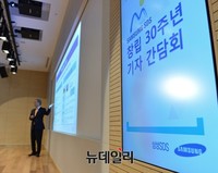 [포토] 기자간담회에서 비전발표하는 전동수 사장