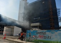 [포토] 화재연기나는 정자동 화재현장