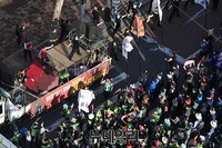 [포토] 낙원상가 일대에서 시위하는 민주노총