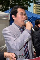 [포토] 북한인권법 제정 촉구하는 정베드로 목사