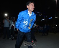 [포토] 도림천을 시작으로 마지막유세하는 정태호 후보