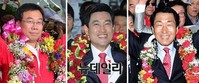 [포토] 재보선에서 승리한 신상진-오신환-안상수