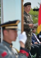 [포토] 의무후송항공대 창설, 기념사하는 김영식 사령관