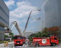 [포토] 트레이드타워 화재대비 훈련 실시