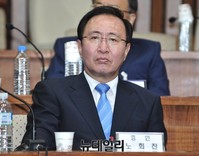 [포토] 황교안 총리후보자 인사청문회 참석한 노회찬