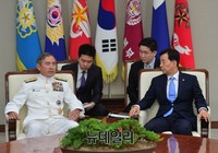 [포토] 취임 후 韓국방부 찾은 '해리 해리스' 美태평양사령관