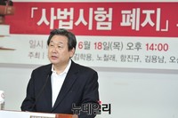 [포토] 사법시험 존치위한 국민대토론회 축사하는 김무성