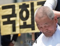 [포토] 국회법 개정안 거부권 촉구 삭발식