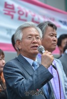 [포토] 북한인권법 제정 촉구하는 고영주 변호사