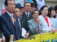 [포토] 북한인권법 제정 촉구하는 김길자 회장