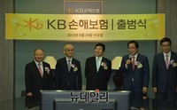 [포토] KB손해보험 출범식, 인사말하는 김병헌 사장