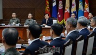 [포토] 전군지휘관 앞에서 발언하는 한민구 장관