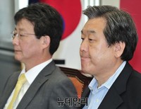 [포토] 입 앙당문 김무성 새누리당 대표