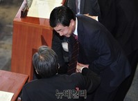 [포토] 새누리당 김무성 대표 찾은 새정치 이종걸 원내대표