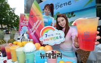[포토] 카페베네, 레인보우 음료-케이크 출시, 딱 2달간만