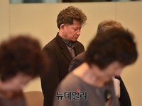 [포토] '연평해전 영웅의 숲' 기자간담회 참석한 김학순 감독