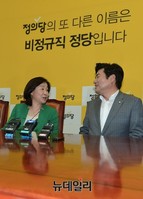 [포토] 대화나누는 심상정 대표-원유철 원내대표