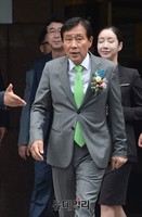 [포토] KEB하나은행 현판식 참석한 김정태 회장