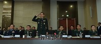 [포토] 합참 국감, 거수경례하는 군 수뇌부