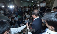 [포토] 박주선 탈당 선언에 쏠린 관심
