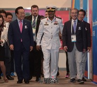 [포토] 세계군인체육대회, 기자회견 입장하는 조직위