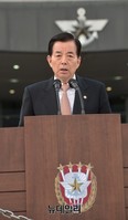 [포토] 합참의장 이취임식, 훈시하는 한민구 장관