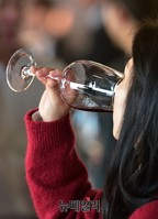 [포토] 론 와인 미니엑스포, 론 와인 시음하는 참가자