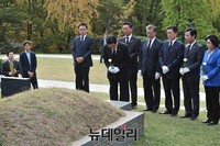 [포토] 안중근 의사 묘역에 참배하는 전병헌 의원