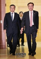 [포토] 계좌이동서비스 협약식 입장하는 김종화 위원장-정찬우 부위원장