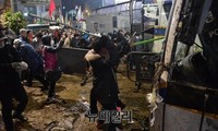 [포토] 폭력과 욕설로 아수라장이 된 광화문