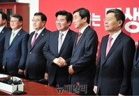 [포토] 기념사진 촬영하는 여야 원내대표