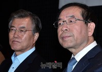 [포토] 청년간담회 가지는 박원순-문재인