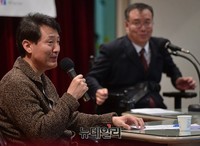 [포토] 토크쇼하는 오세훈-정하균